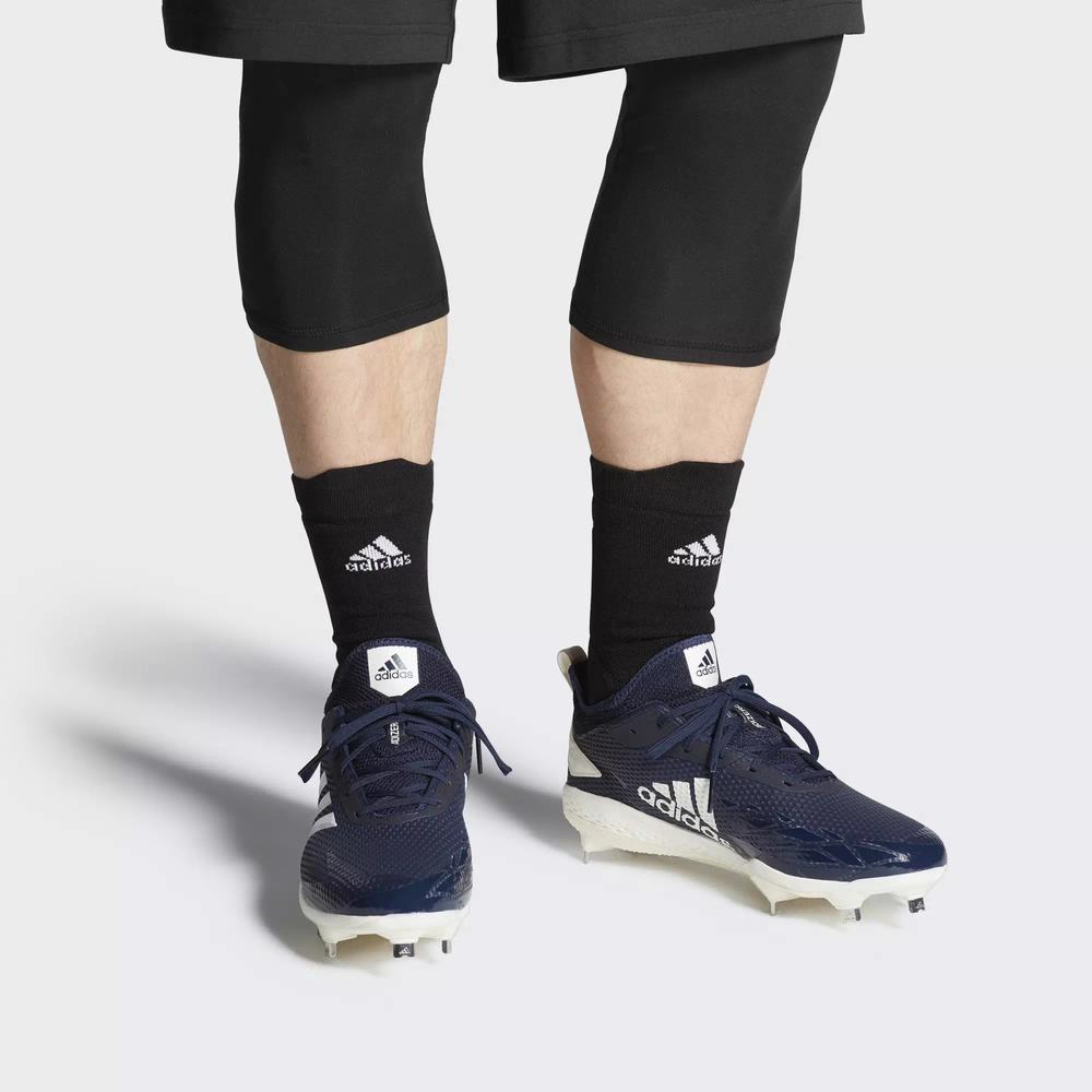 Adidas Adizero Afterburner V Spikes De Beisbol Azules Para Hombre (MX-57697)